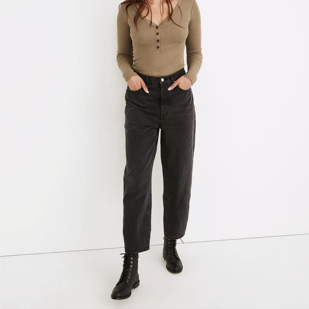 NWT Madewell Balloon Jeans in Noll Wash